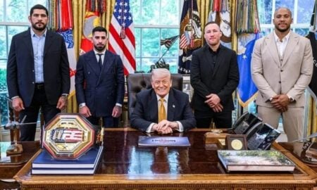 Trump e lutadores UFC