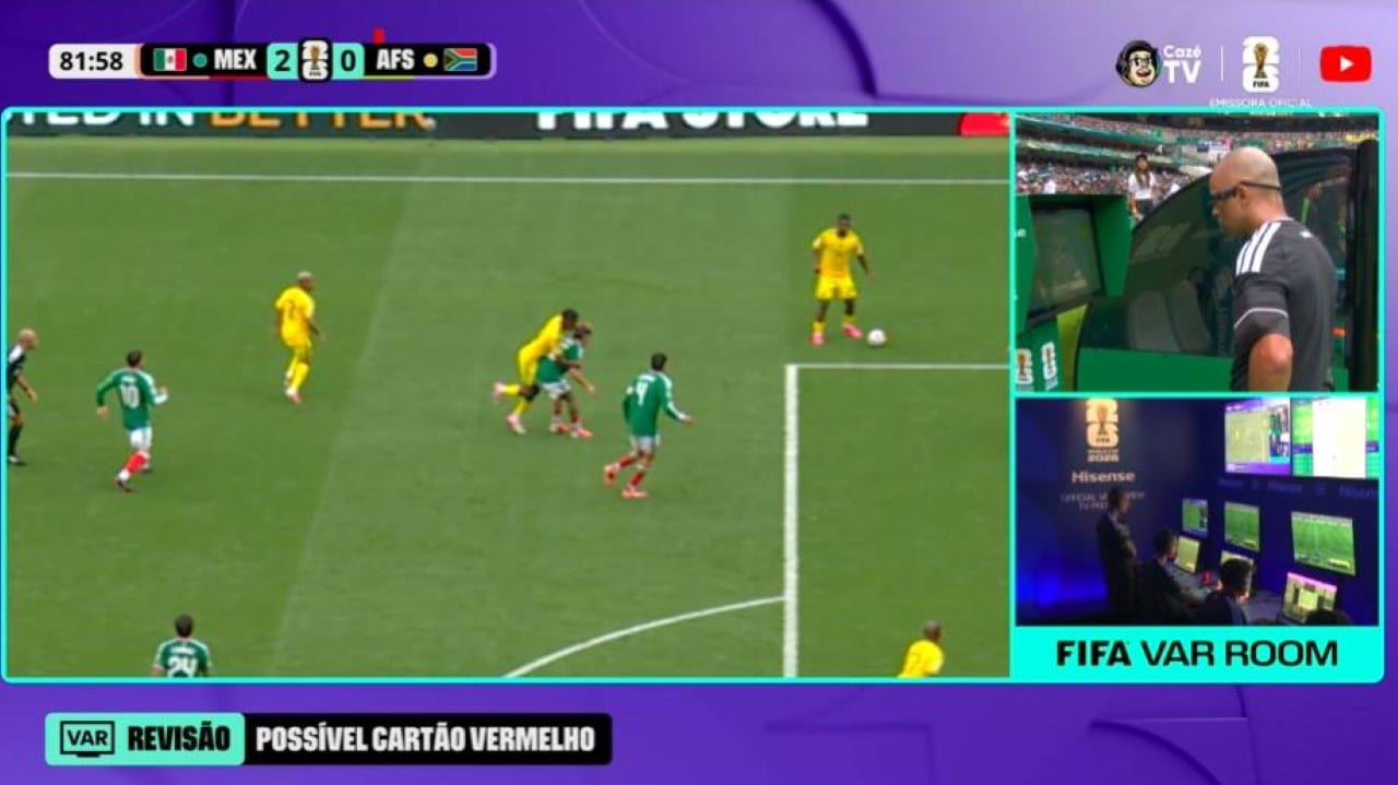 El VAR en acción en la Copa Mundial de la FIFA