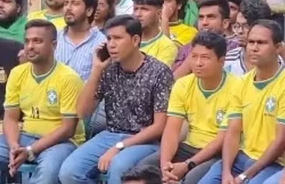 bengaleses torcendo para o Brasil