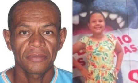 Claudinei Silva, de 42 anos, e Olga Beatriz Santos da Silva, de 12 anos - Internet
