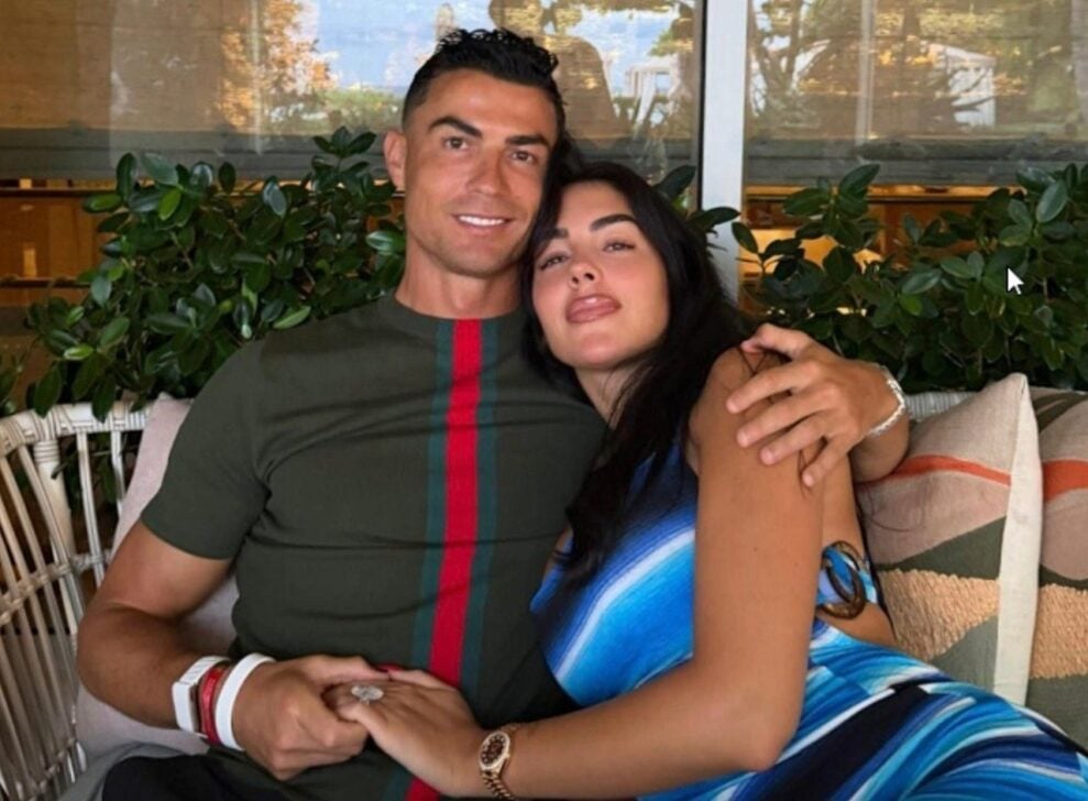 Cristiano Ronaldo e a esposa Georgina Rodríguez - X.com/ Cristiano Ronaldo