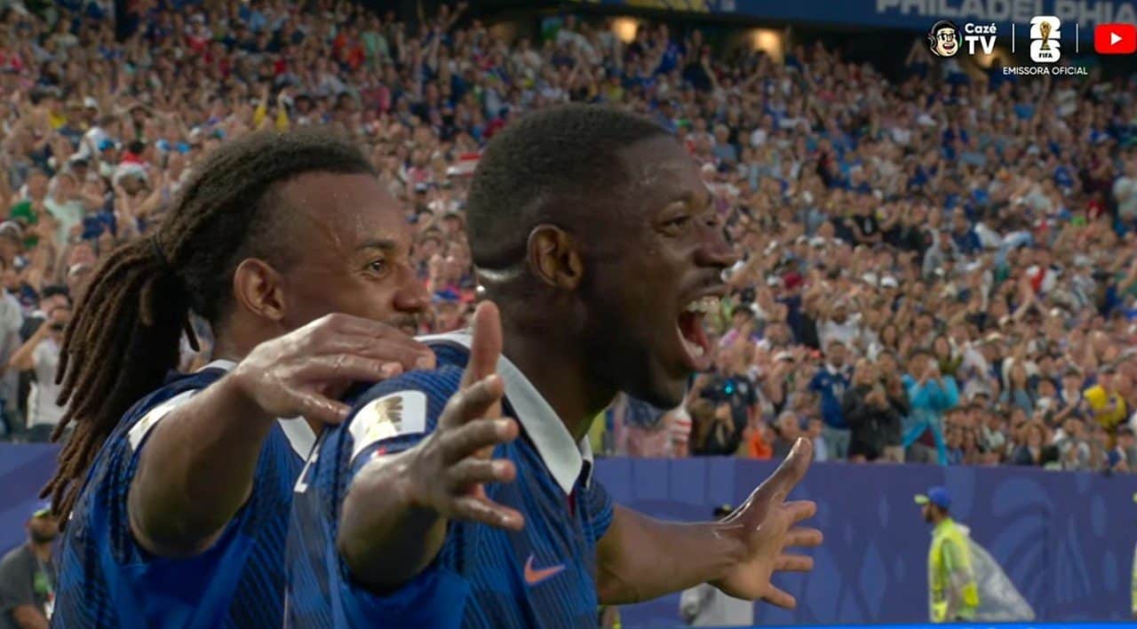 Dembélé marca golaço e desencanta na Copa do Mundo em França x Iraque: 3 a 0 até o momento - CazéTV