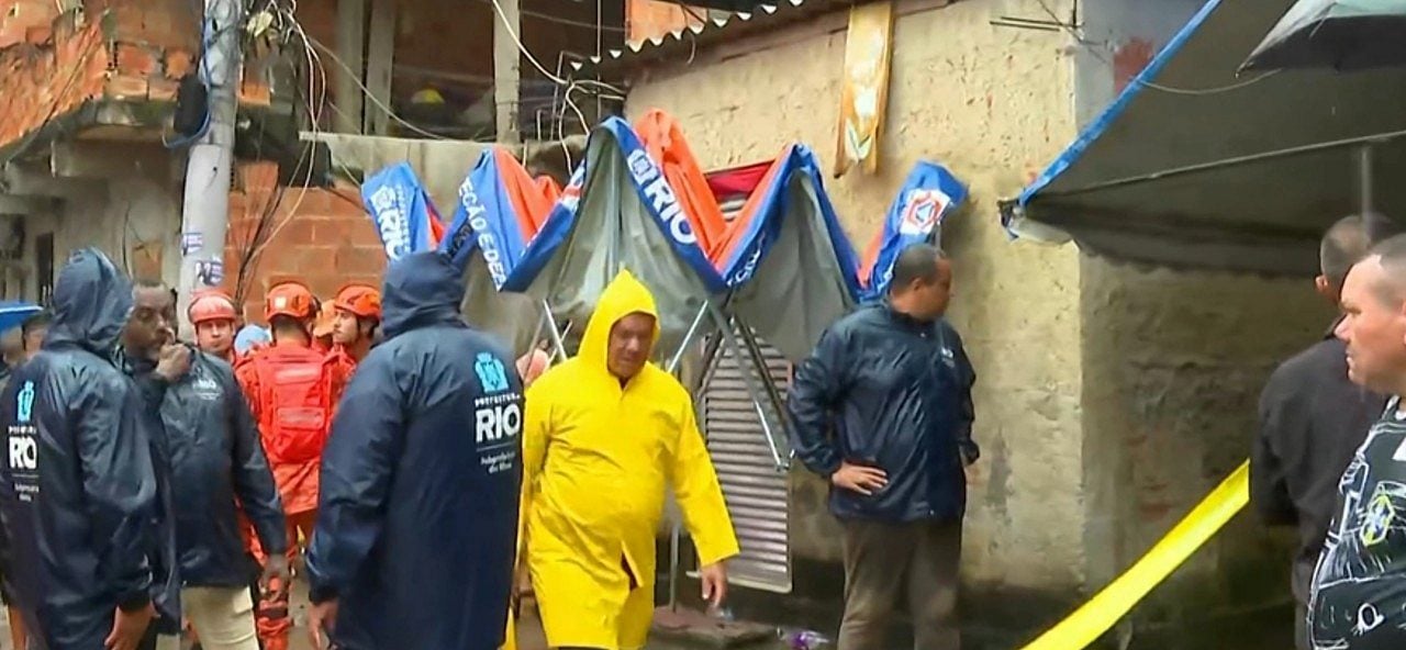 Desabamento no Rio de Janeiro - Globo NEWS