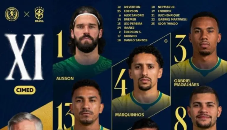 Escalação Brasil - @CBF