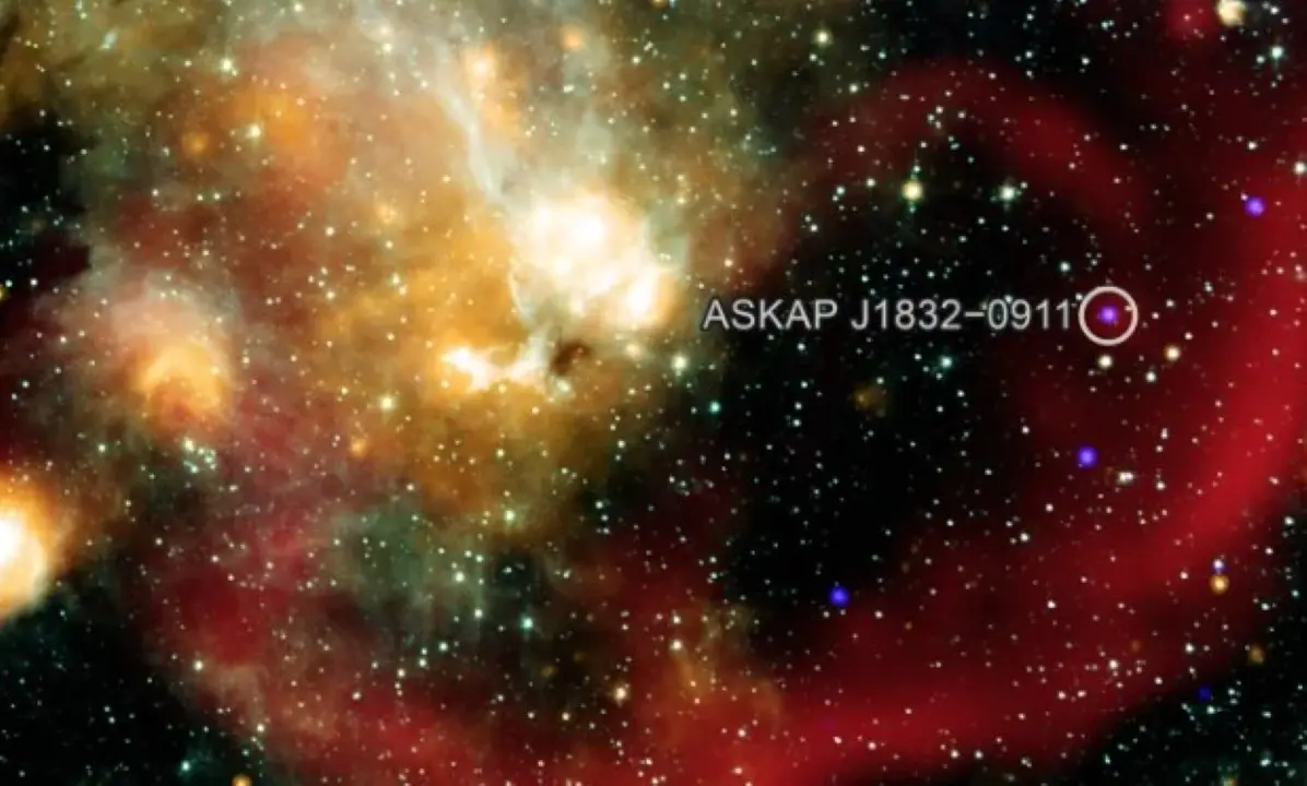 estrela ASKAP J1832−0911 - Reprodução Nasa