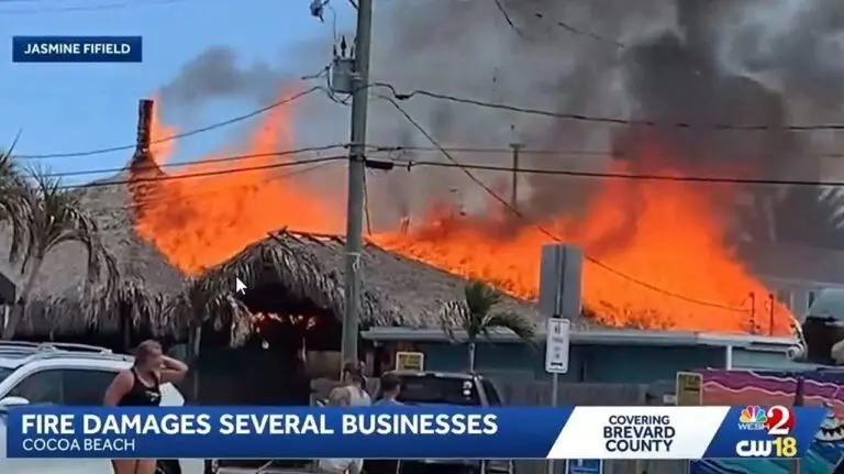 Fire tears through The Tiny Turtle restaurant in Cocoa Beach - CW 18