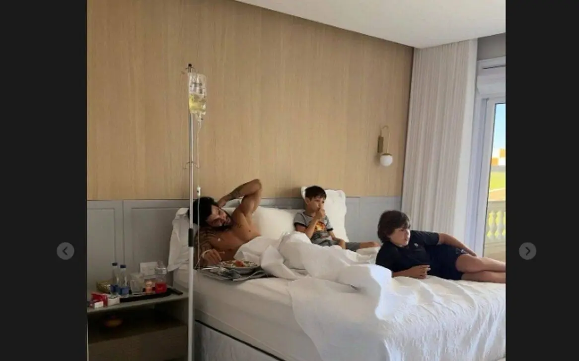 Gusttavo lima com os filhos