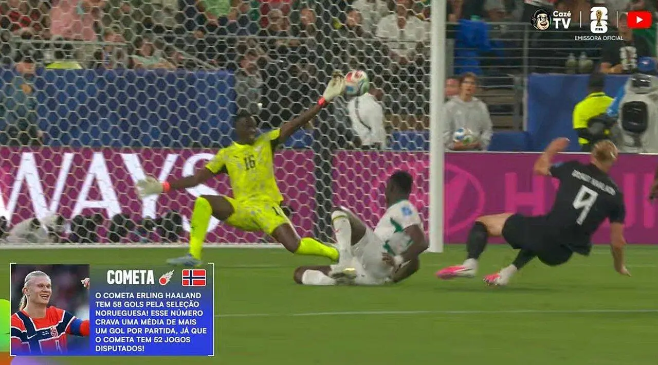 Haaland marca golaço 2 - CazéTV
