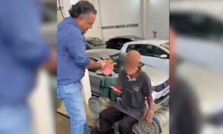 Idoso de rua cabelo raspado - @RioPretoRegiao/Divulgação