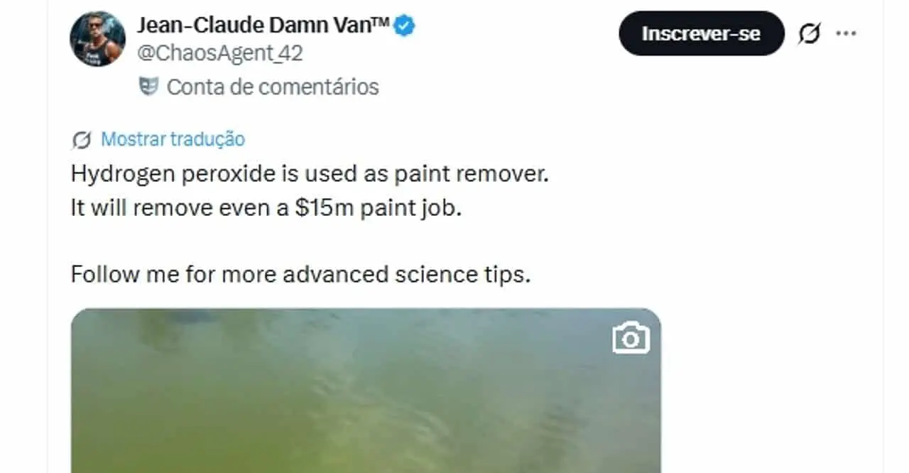Jean-Claude Damn Van espelho d'água - X