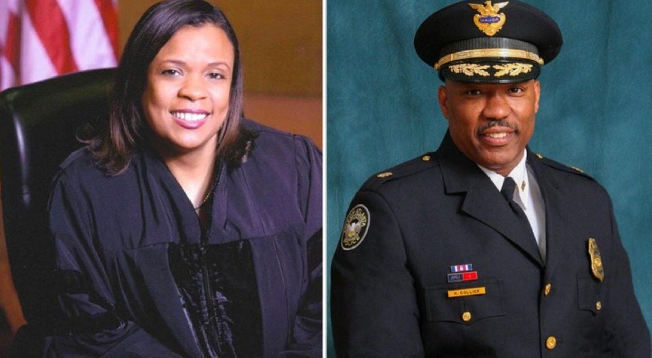 Juíza federal Eleanor Ross e subchefe de polícia Kelley Collier - Reprodução