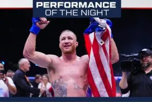 Justin Gaethje quebra banca e recebe premiação recorde no UFC Casa Branca após nocaute em Topuria