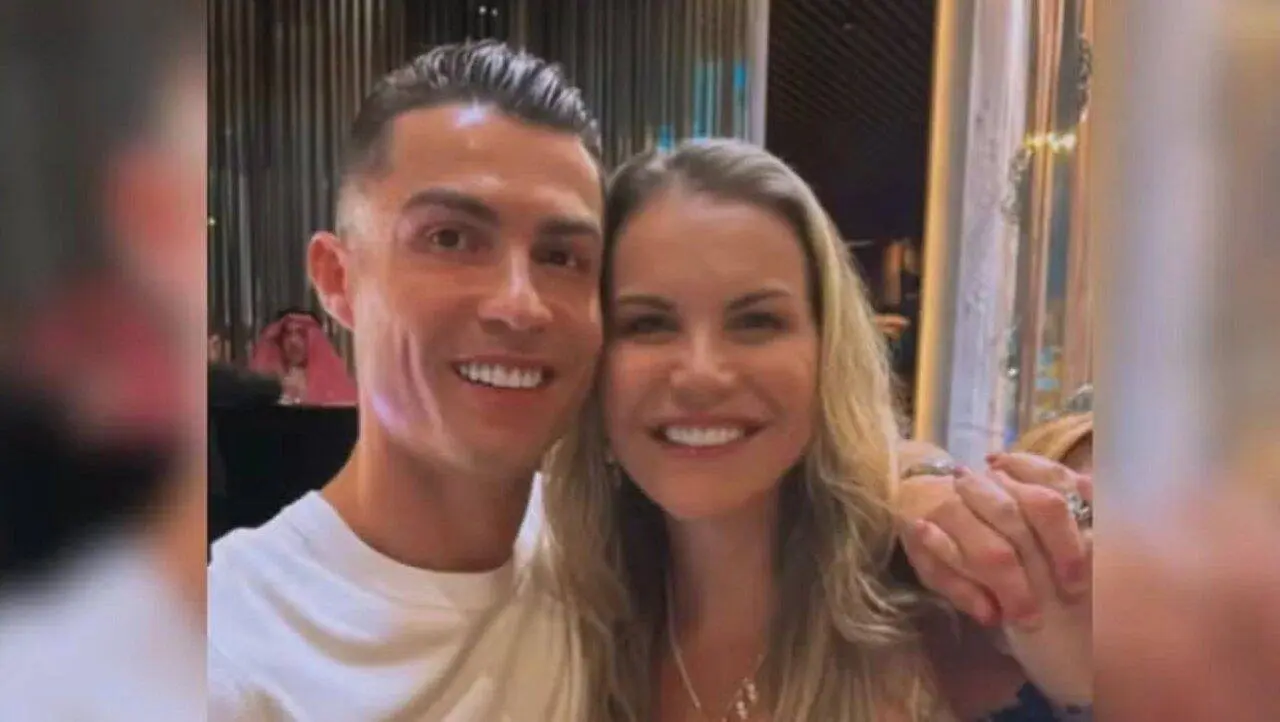 Katia Aveiro com o irmão, Cristiano Ronaldo — Reprodução/Instagram