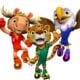 Maple, Zayu e Clutch mascotes - Divulgação