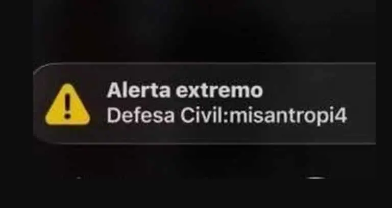 mensagem Alerta Civil
