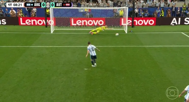 Messi erra - Globo