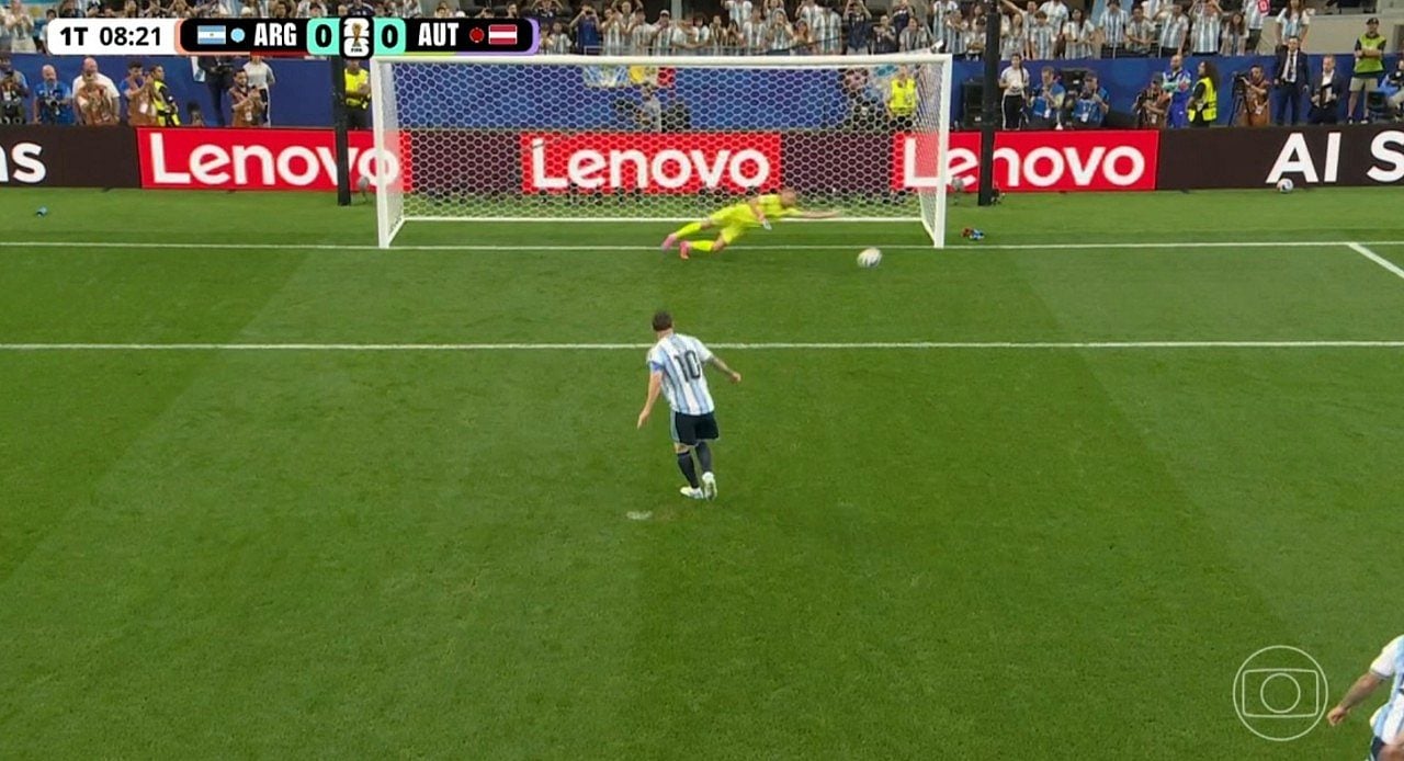 Messi erra - Globo