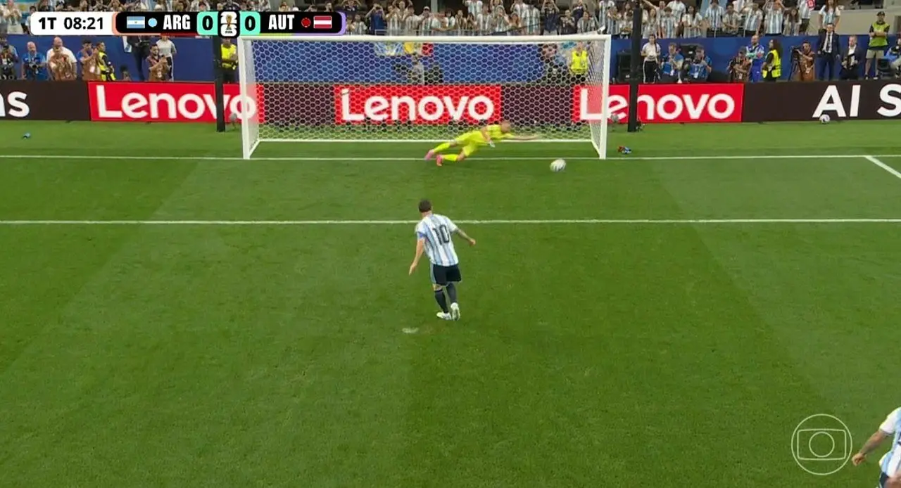 Messi erra - Globo