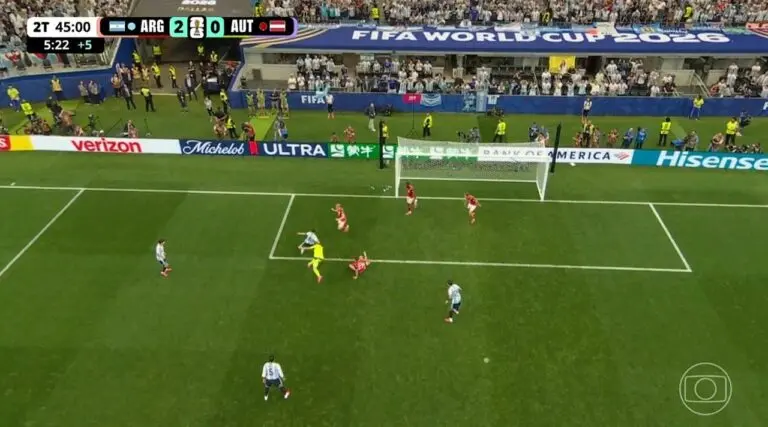 Messi segundo gol - Globo