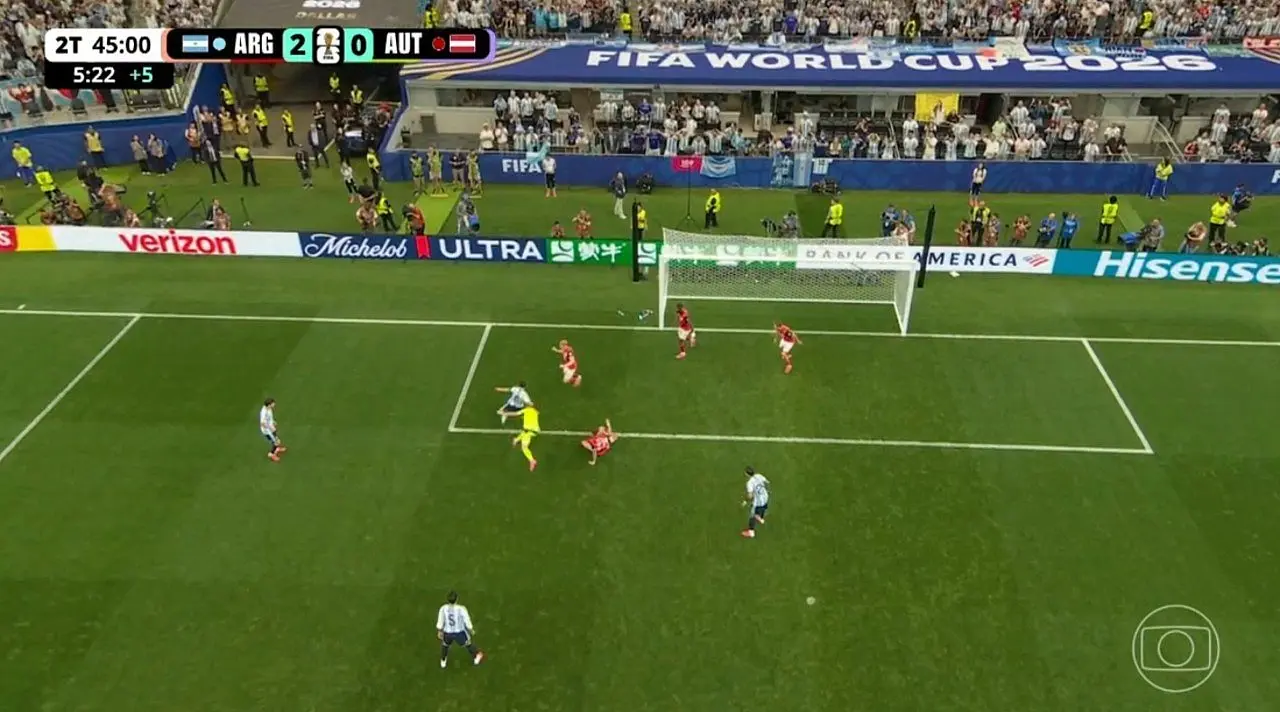 Messi segundo gol - Globo