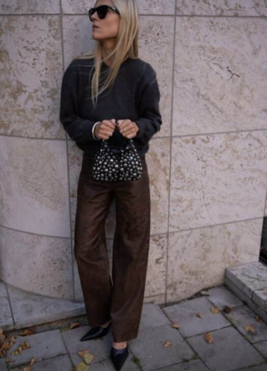 Mule, calça e sueter- Instagram/@lindatol_