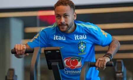 Neymar faz cardio e funcional na academia da CBF - Rafael Ribeiro / CBF
