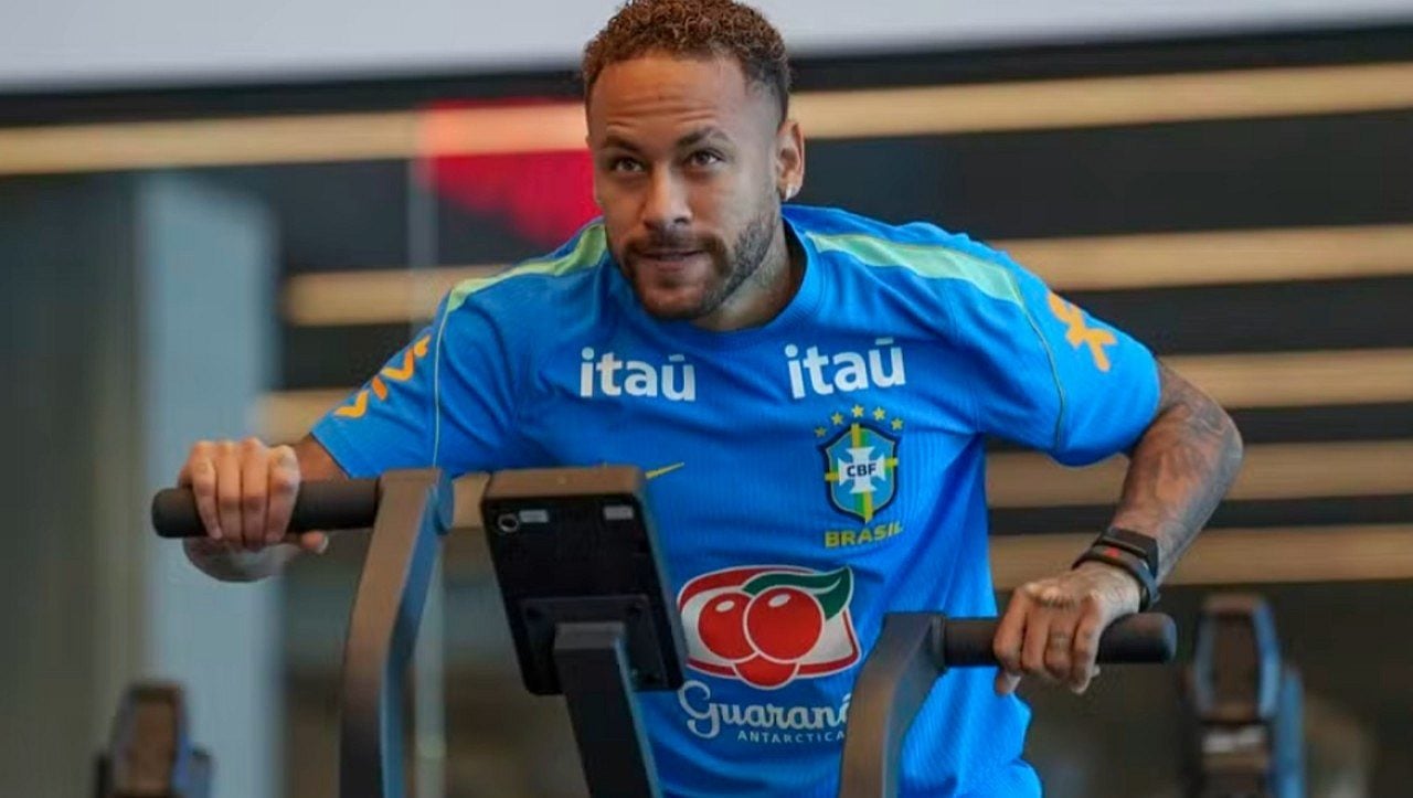 Neymar faz cardio e funcional na academia da CBF - Rafael Ribeiro / CBF