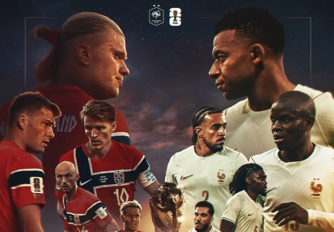 Noruega x França - X.com/ França