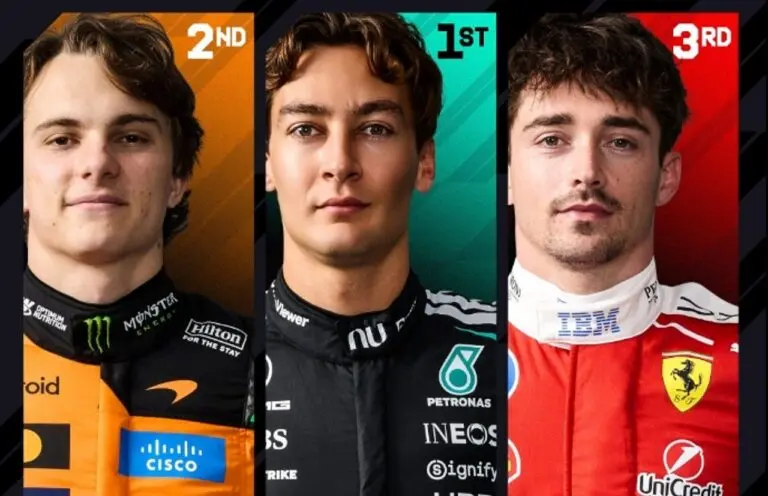 Piastri, Russell e Leclerc - X.com/ F1