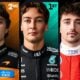 Piastri, Russell e Leclerc - X.com/ F1