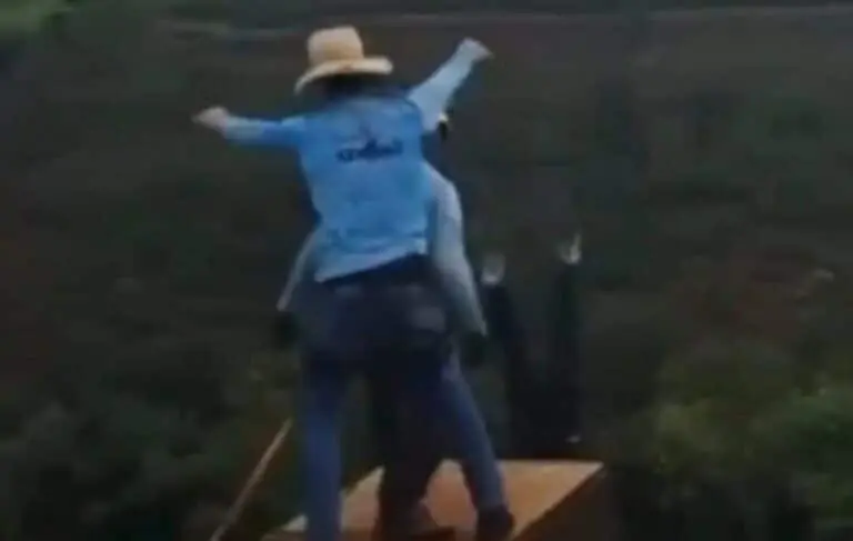 Queda fatal de jovem sem corda em bungee clandestino expõe riscos - Reprodução