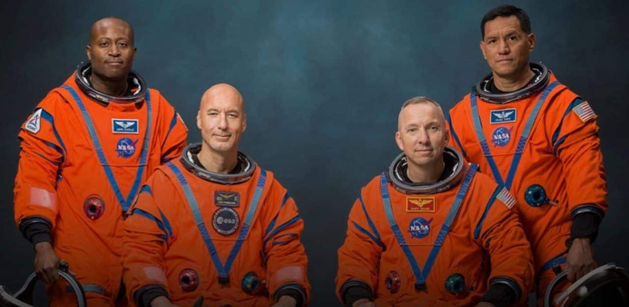 Randy Bresnik, Frank Rubio, Andre Douglas e Luca Parmitano astronautas para a tripulação da Artemis III - Divulgação/Nasa
