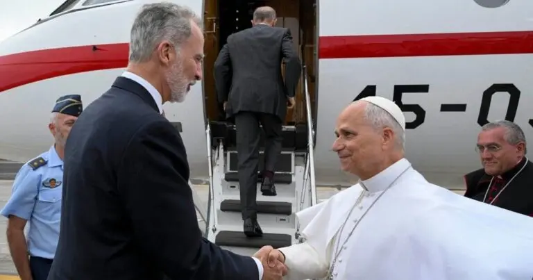 rei espanhol, Felipe VI e Papa Leão XIV - Divulgação/Vatican News