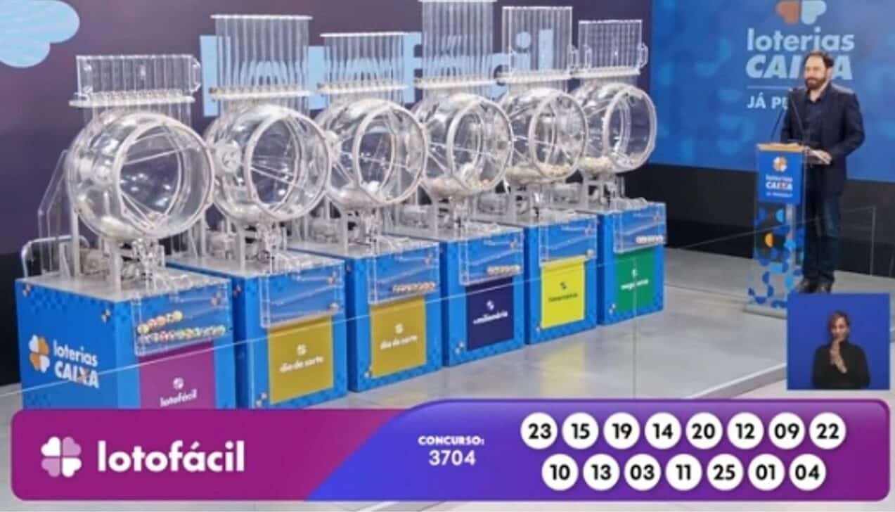 resultado Lotofácil 3704