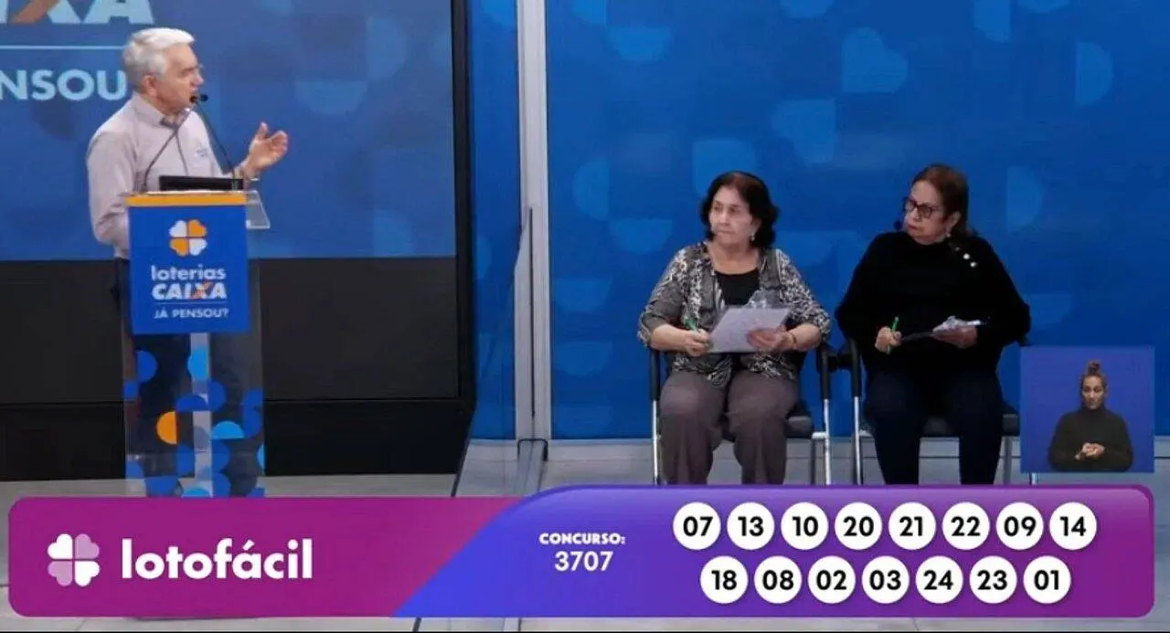 Lotofácil 3707 risultato