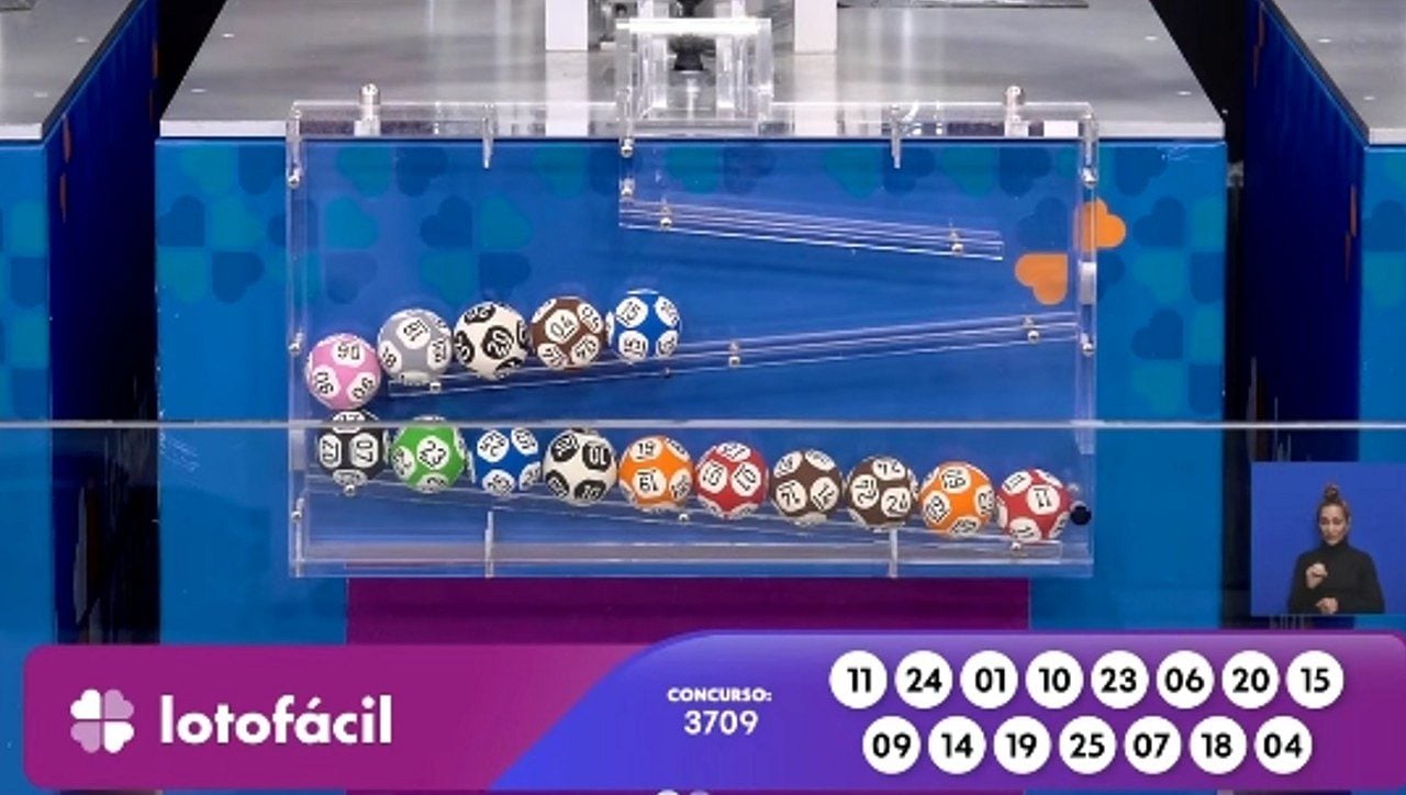 resultado Lotofácil 3709