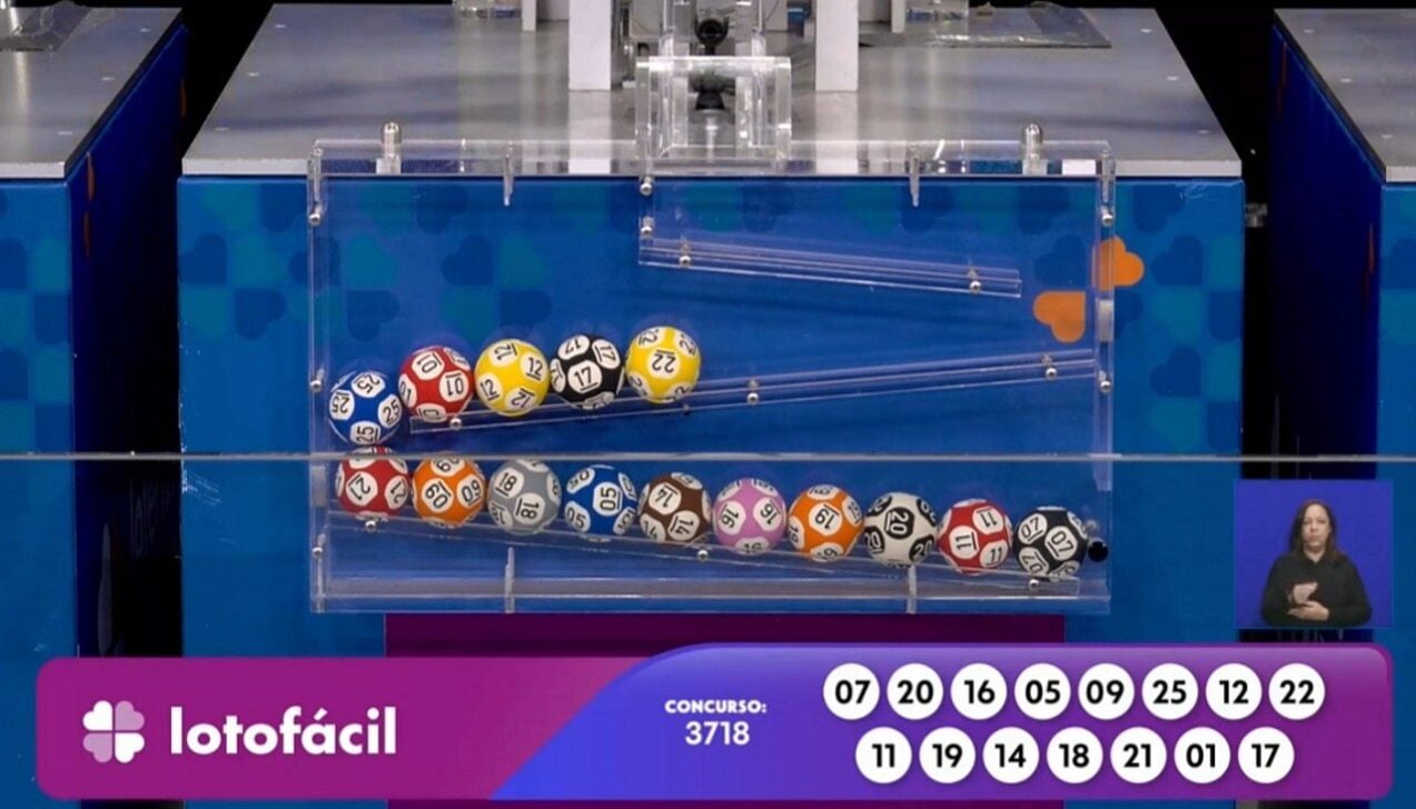 Resultado Lotofácil 3718