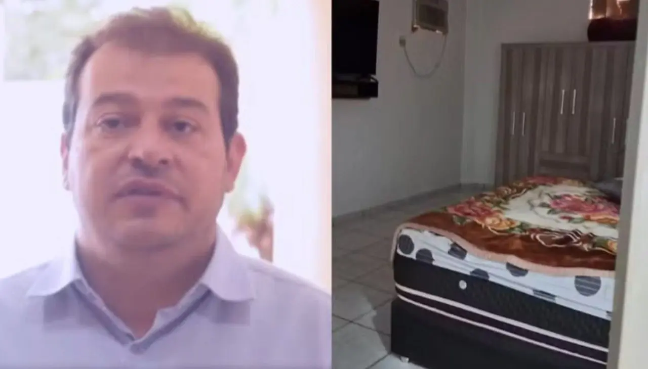 Rodrigo Felipe Amparado usou sala de hospital como quarto pessoal - Reprodução/ TV Globo