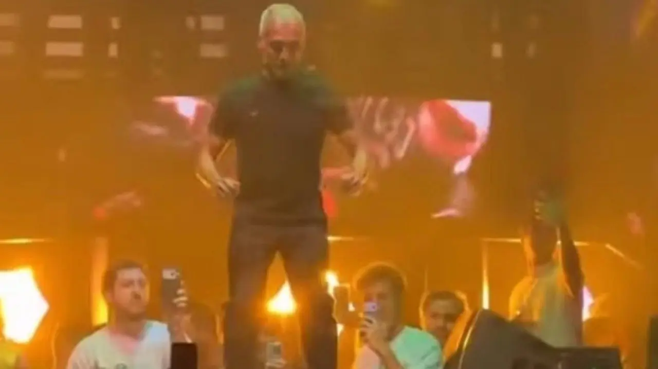 Romário dançando no palco em Miami - Reprodução/ Redes Sociais