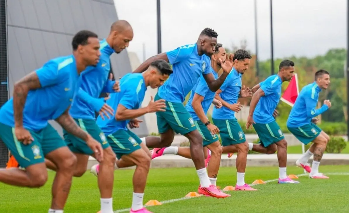 Seleção Brasileira treinando - Nelson Terme/CBF