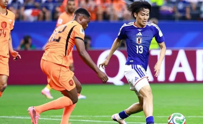 Seleção Japonesa x Holanda - x/@jfa_samuraiblue