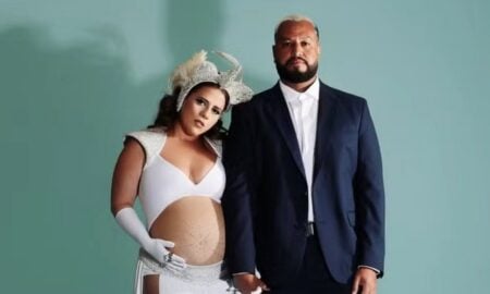 Tati Machado, grávida do Rael, e Bruno Monteiro — Reprodução/Instagram