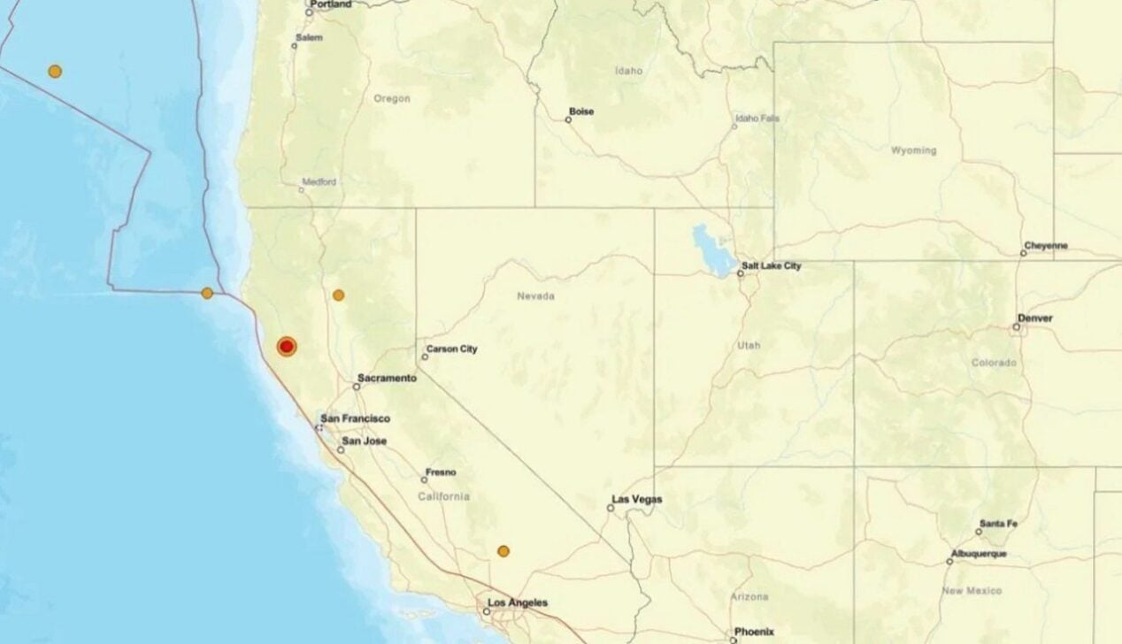 Terremoto de 5,6 graus no norte da Califórnia - Reprodução/USGS