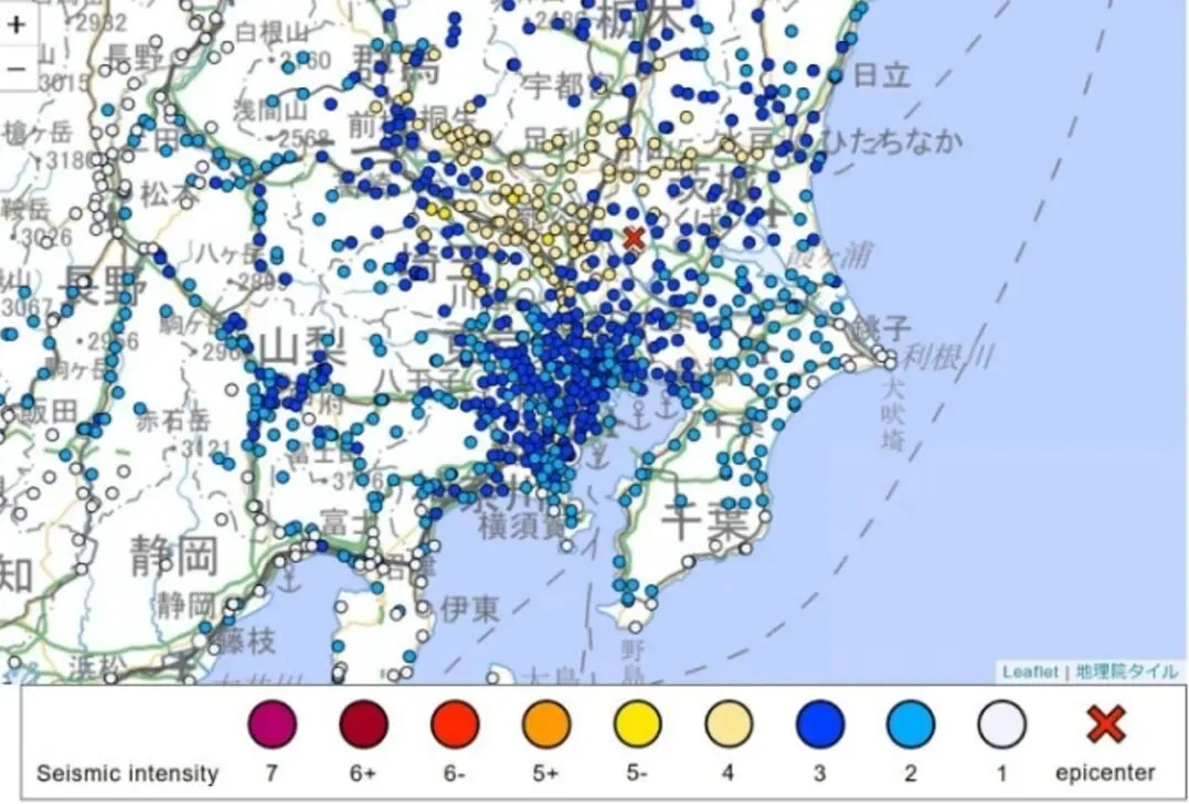 Earthquake in Japan - Internet