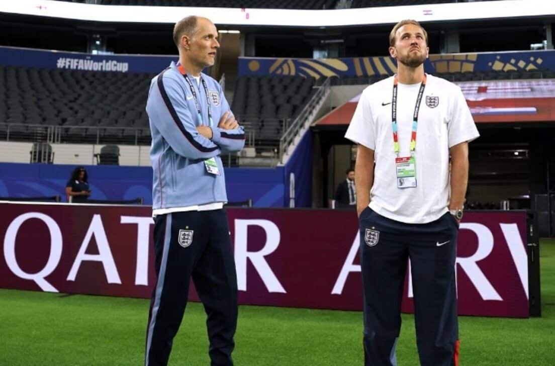 Thomas Tuchel e Harry Kane - X.com/ Inglaterra
