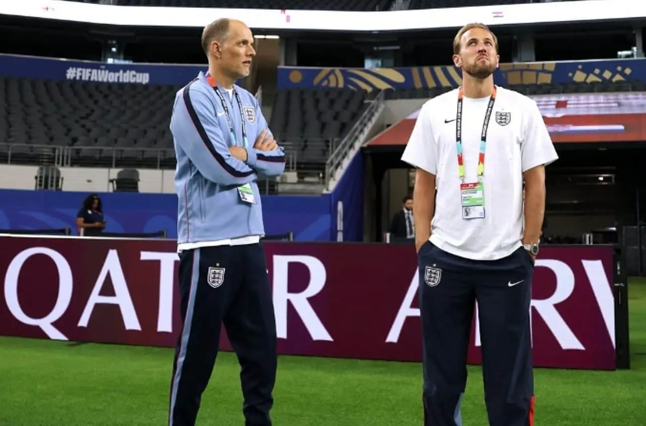 Thomas Tuchel e Harry Kane - X.com/ Inglaterra