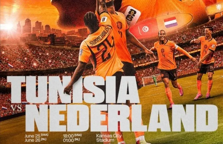 Tunísia x Holanda - X.com/ Holanda