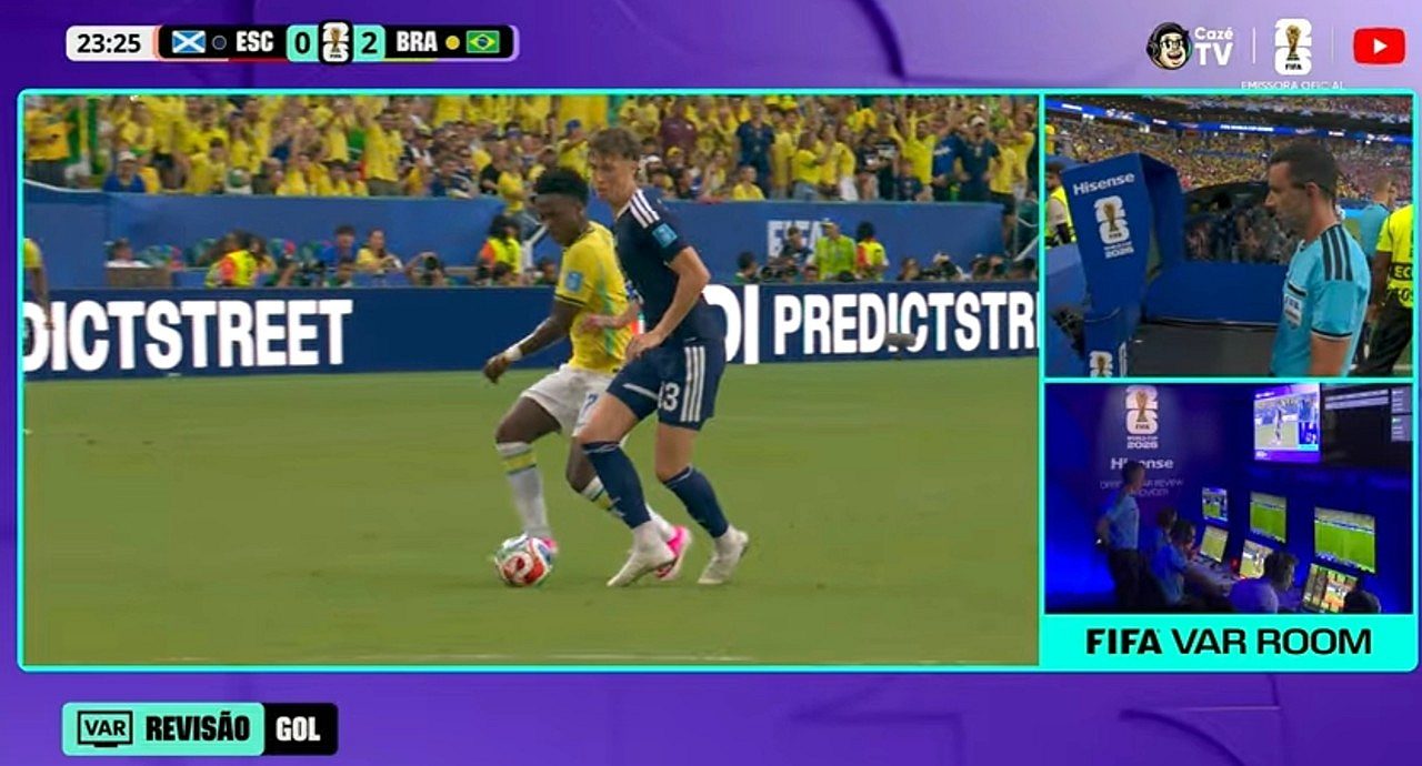 VAR Vini Junior - Cazé TV