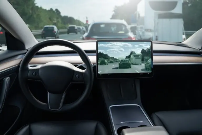 Carro, volante, direção com inteligência artificial