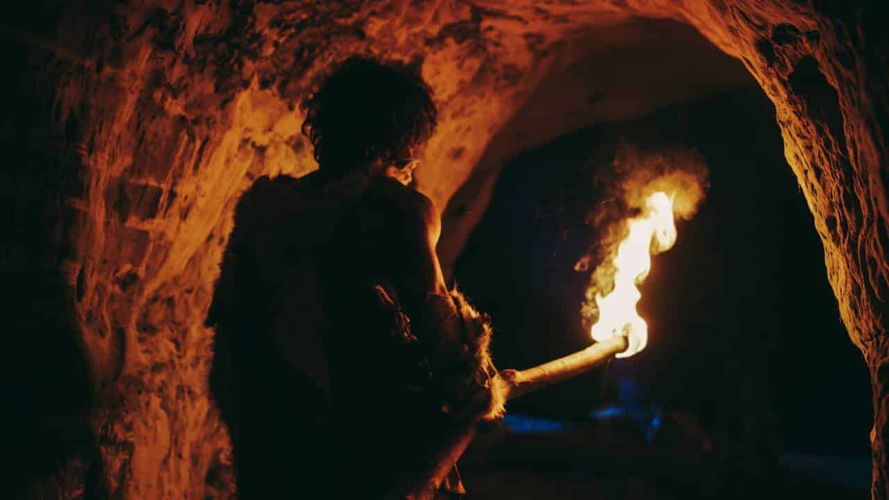 Caverna, fogueira